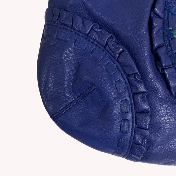 Fiore by Isabella Fiore Blue Floral Hobo - Picture 7 of 10